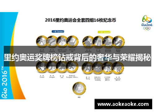 里约奥运奖牌榜钻戒背后的奢华与荣耀揭秘